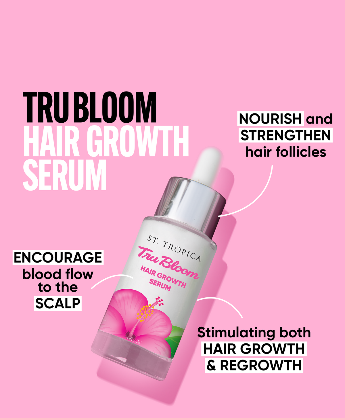 Tru Bloom Hair Growth Serum - 1 oz