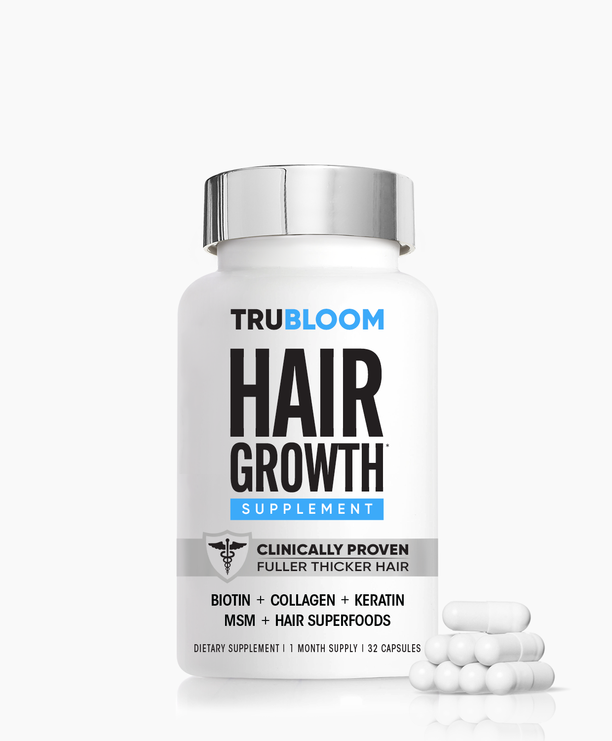 
  
  TRU BLOOM Hair Growth Vitamins - 1 Month Supply
  
