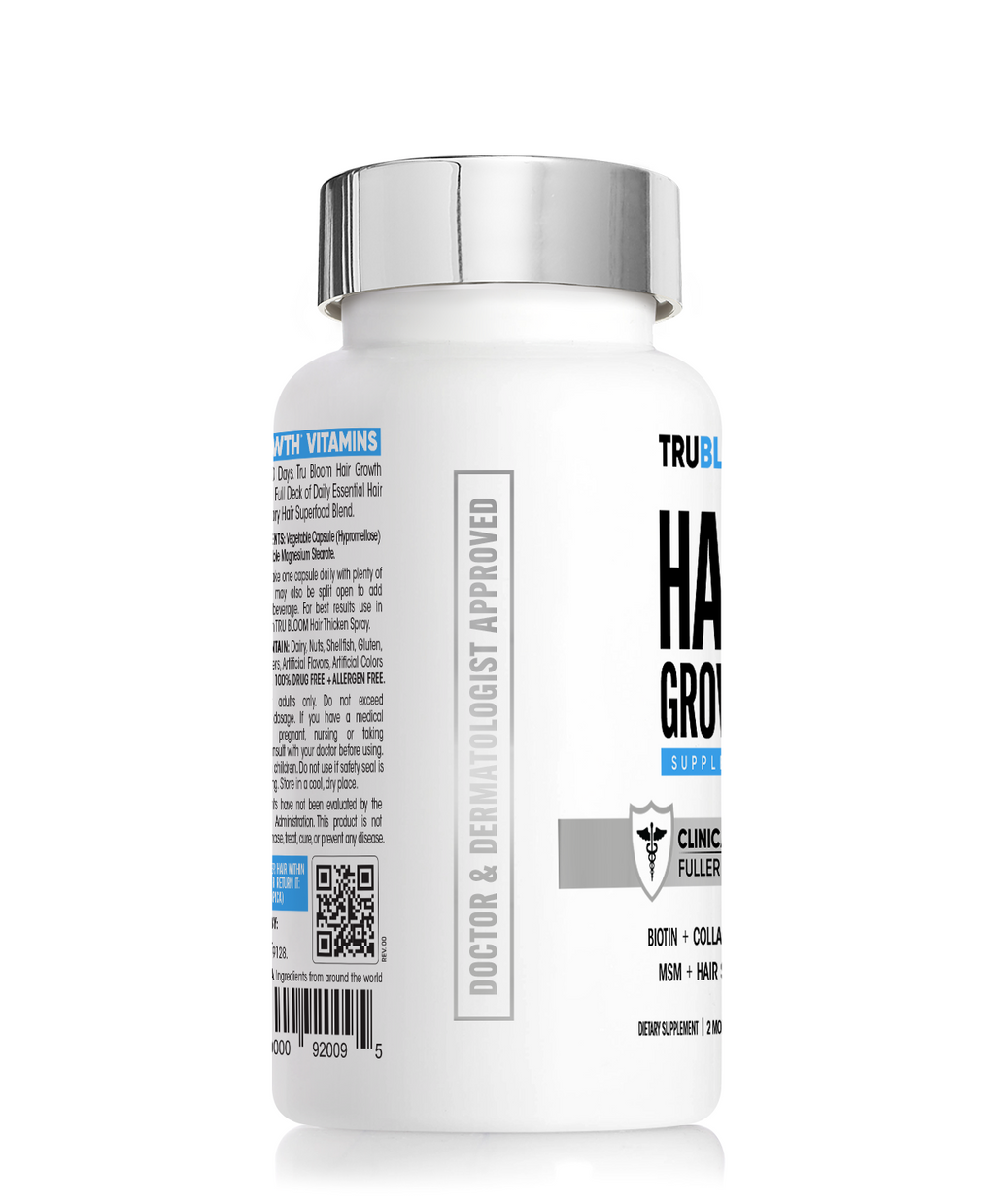 TRU BLOOM Hair Growth Vitamins - 60 Day Hair Challenge (2 Month Supply)